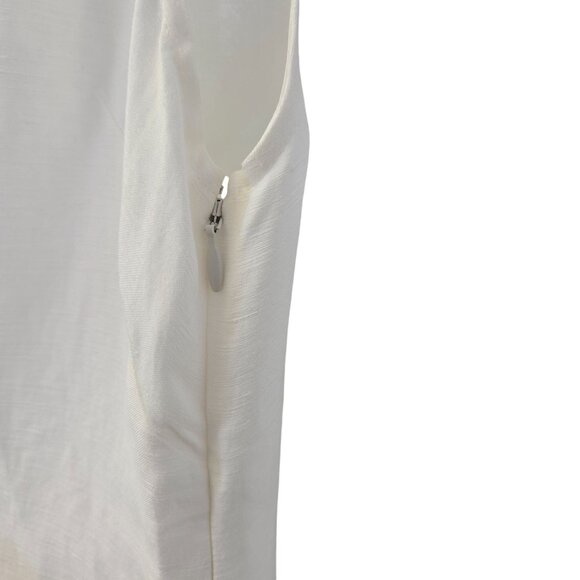 NWOT Madewell Nina Linen & Viscose Blend One Shoulder Midi Dress Size 4 - Picture 6 of 8